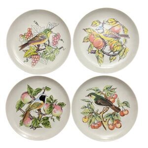 Vintage Audubon Bird Collection Dessert Plates